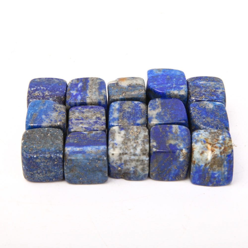 Lapis Lazuli Crystal Cubes 1.5-2cm Healing Stones Bag