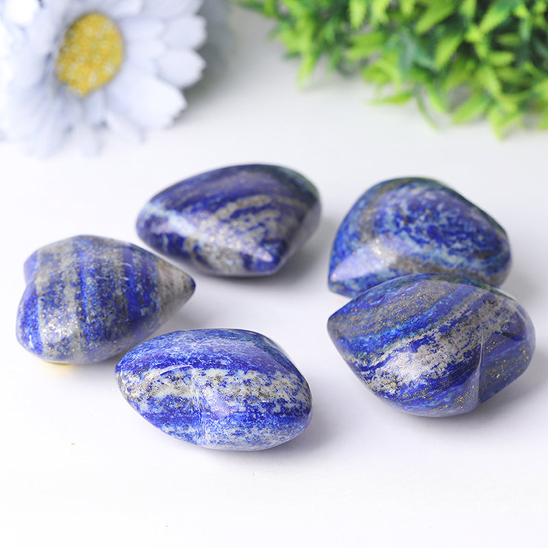 Lapis Lazuli Heart Crystal 2-2.5 Inch Carving for Healing