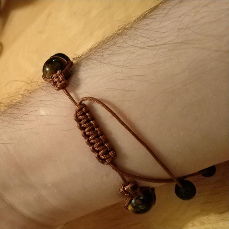 Lava Stone & Tiger Eye Gemstone Bracelet
