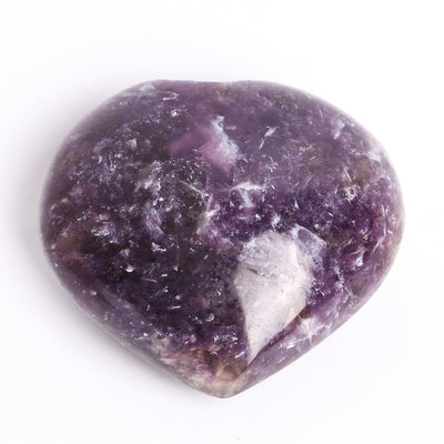 Lepidolite Heart Shape Crystal 3 Inch Free Form