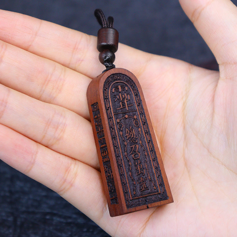 Lightning Struck Jujube Wood Spiritual Protection Necklace