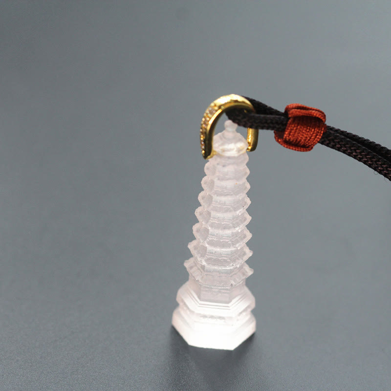 Liuli Ancient Pagoda Spiritual Necklace for Wisdom