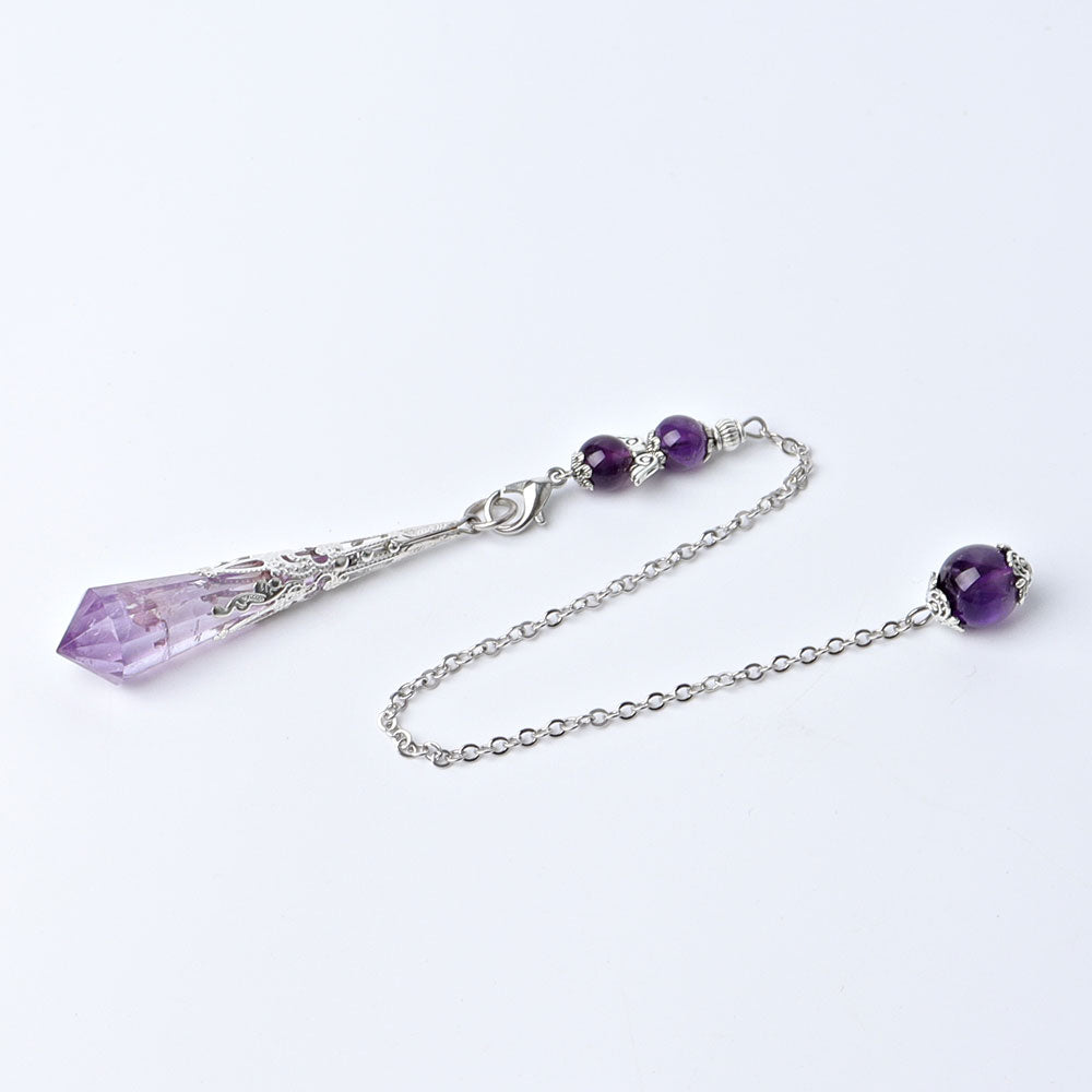 Long Crystal Healing Pendulum 11.8in | Healing Sounds