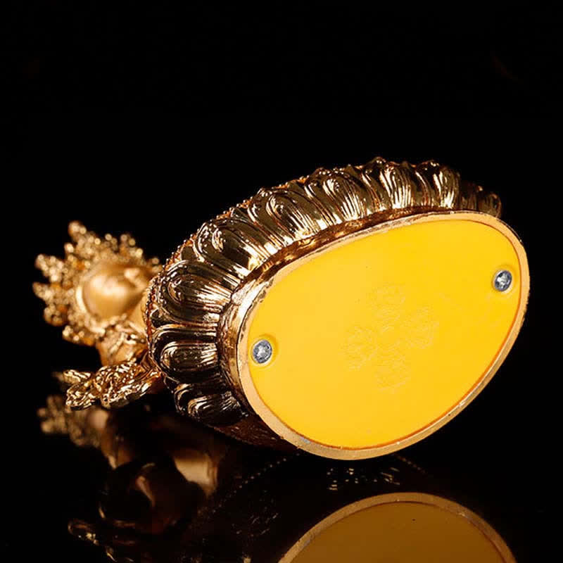 Longevity Buddha Statue 16cm Alloy Serenity Figurine