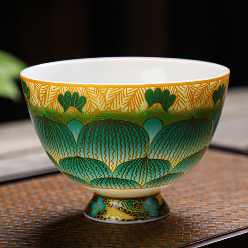 Lotus Ceramic Tea Cup 100ml Flower Design | Tableware