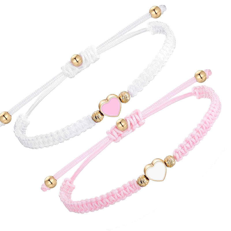 Love Heart Couple Red String Bracelets