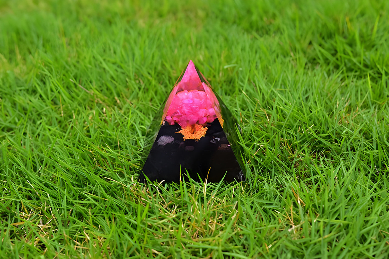 Love and Protection Crystal Pyramid