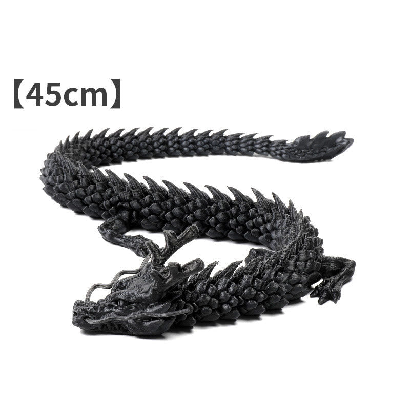 Luminous Feng Shui Dragon Statue 45cm for Luck & Protection