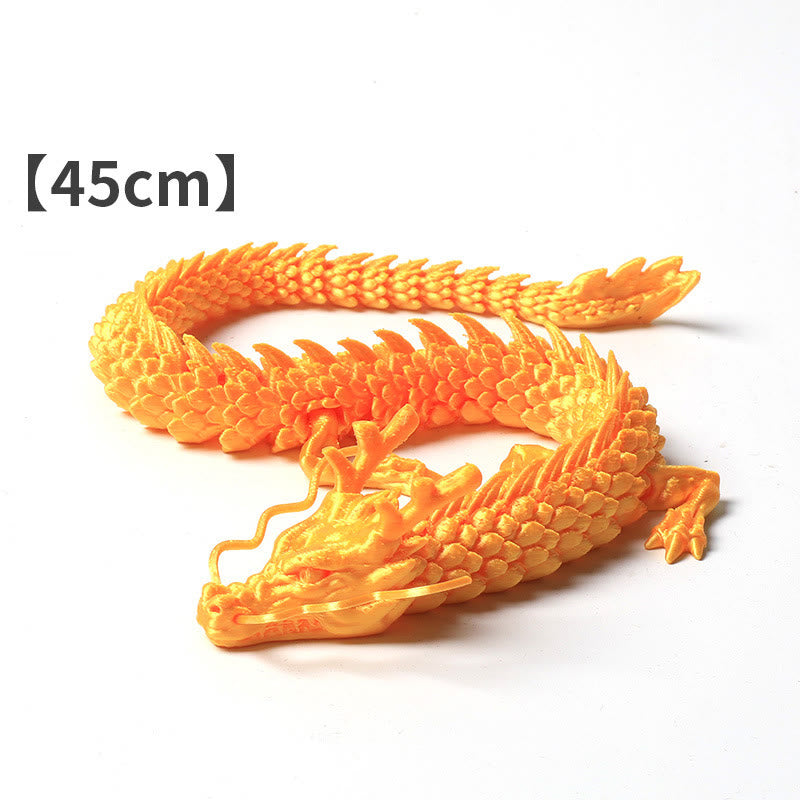 Luminous Feng Shui Dragon Statue 45cm for Luck & Protection