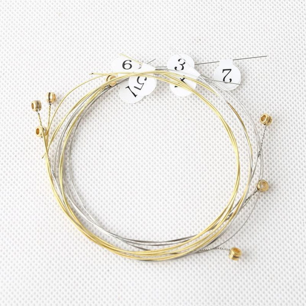 Delicate wire bracelet with tiny gold and silver beads for Lyre Harp Strings instrument