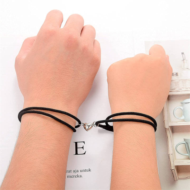 Magnetic Couple Red String Bracelets | Protection & Strength