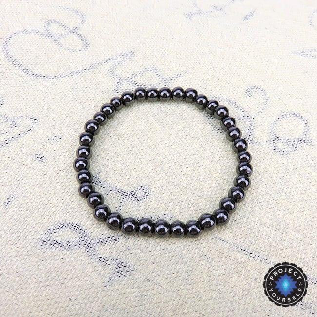 Magnetic Hematite Beads Bracelet for Personal Balance