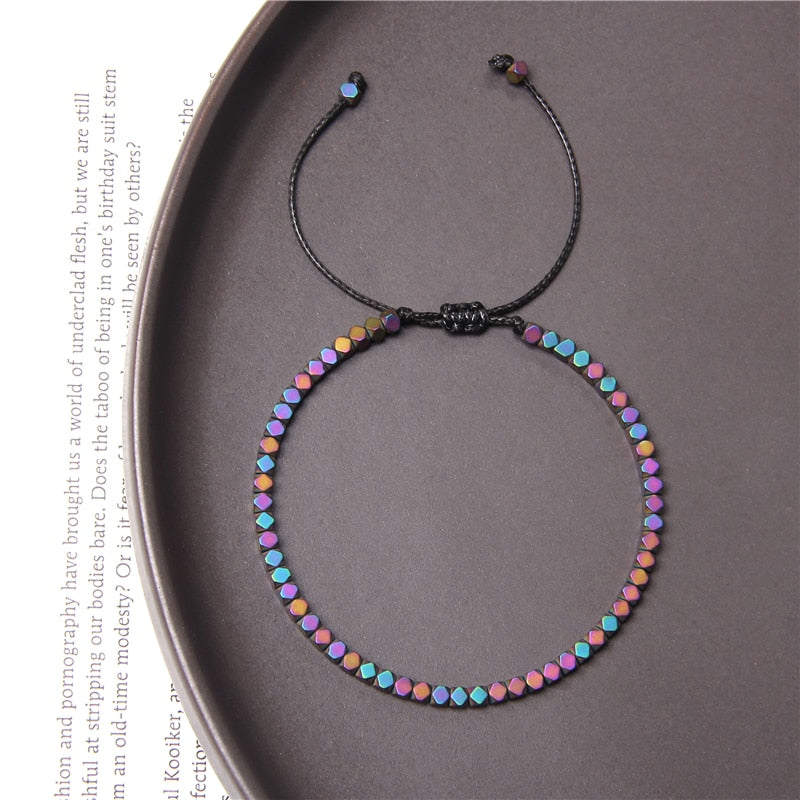 Magnetic Hematite Bracelet for Grounding and Protection