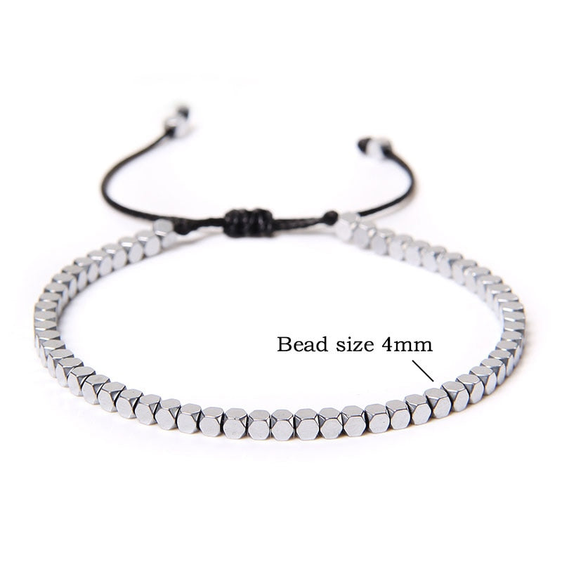 Magnetic Hematite Bracelet for Grounding and Protection