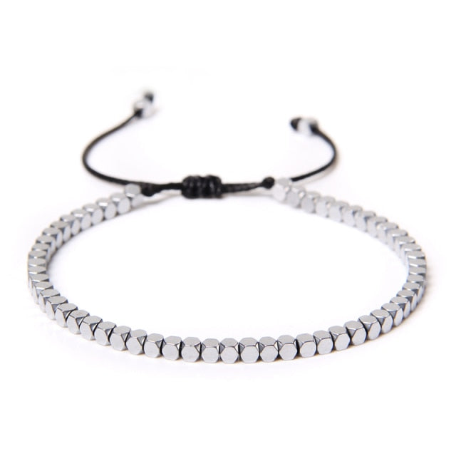 Magnetic Hematite Bracelet for Grounding and Protection