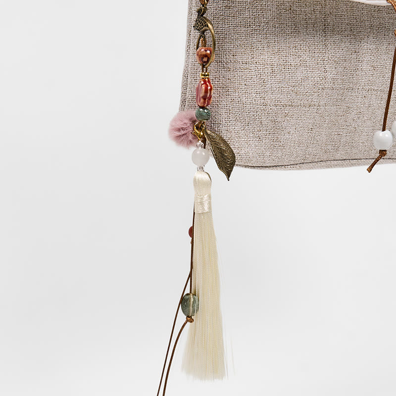 Magnolia Embroidered Canvas Backpack Spiritual Accessories