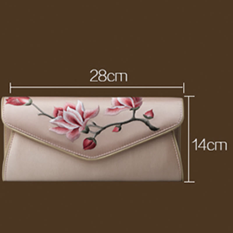Magnolia Su Embroidered Medium Bag for Spiritual Elegance