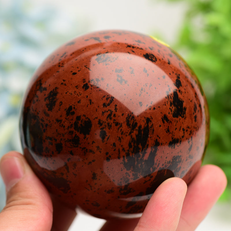 Mahogany Crystal Sphere 2.5-4 inch Polished Healing Orb