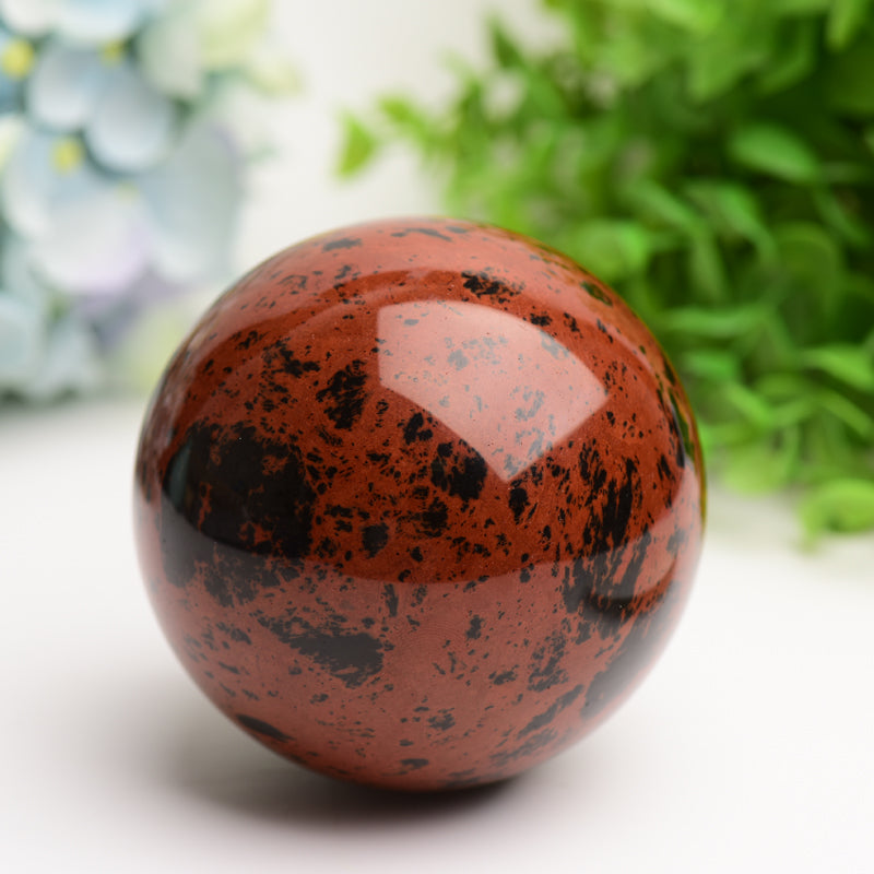 Mahogany Crystal Sphere 2.5-4 inch Polished Healing Orb