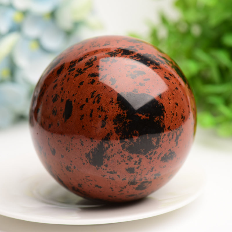 Mahogany Crystal Sphere 2.5-4 inch Polished Healing Orb