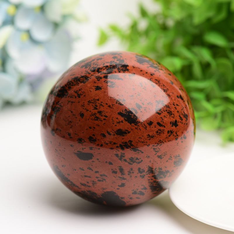 Mahogany Crystal Sphere 2.5-4 inch Polished Healing Orb