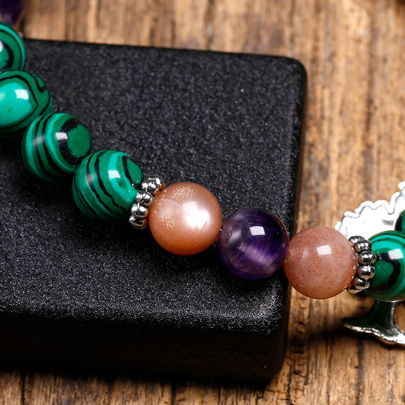 Malachite Crystal Bracelet for Meditation and Harmony