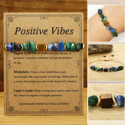 Malachite & Tiger Eye Positive Vibes Bracelet