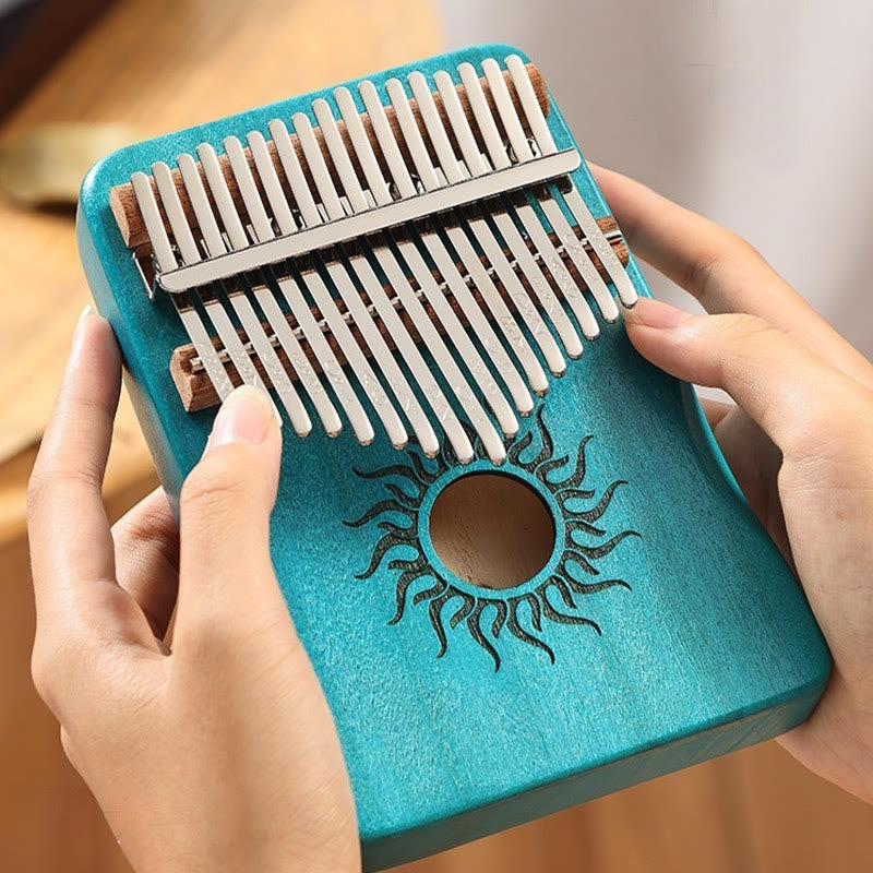Maple Wood Kalimba Thumb Piano 17 21 Keys Beginners