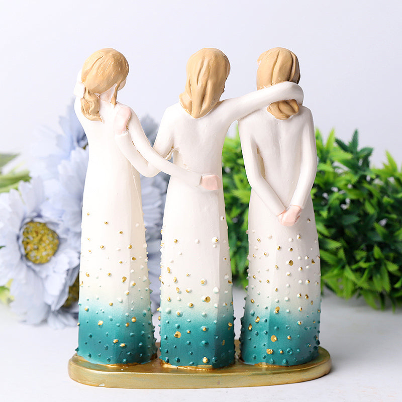 Matte Resin Spiritual Sculpture 5x6.5 Inches Display Figurine