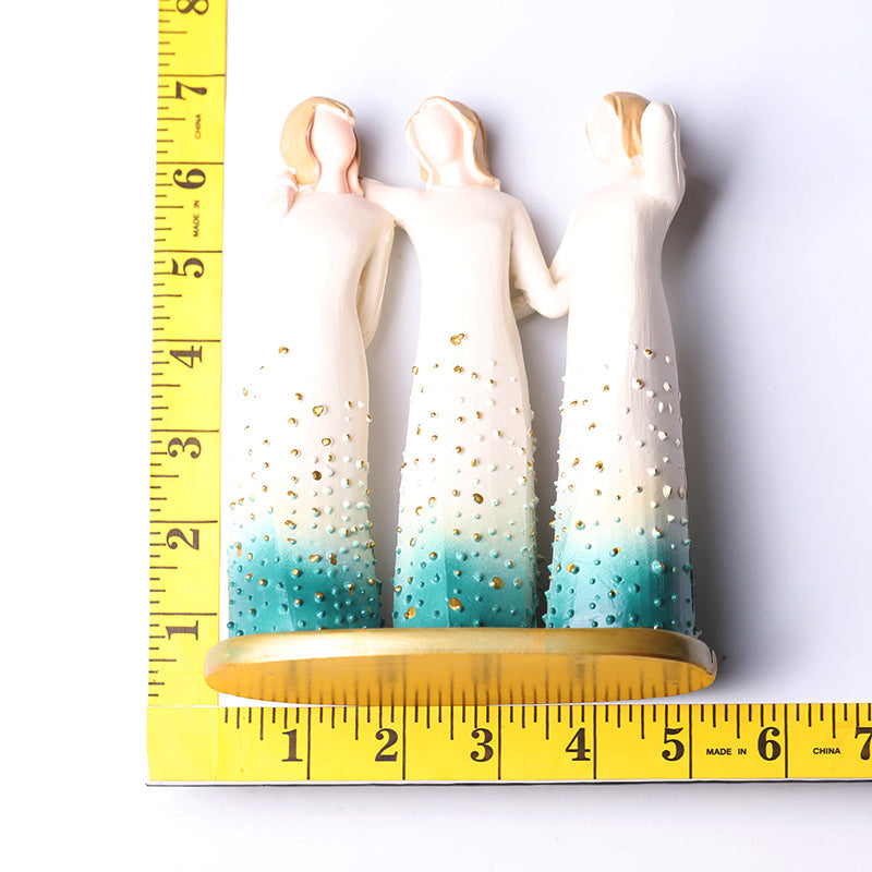 Matte Resin Spiritual Sculpture 5x6.5 Inches Display Figurine