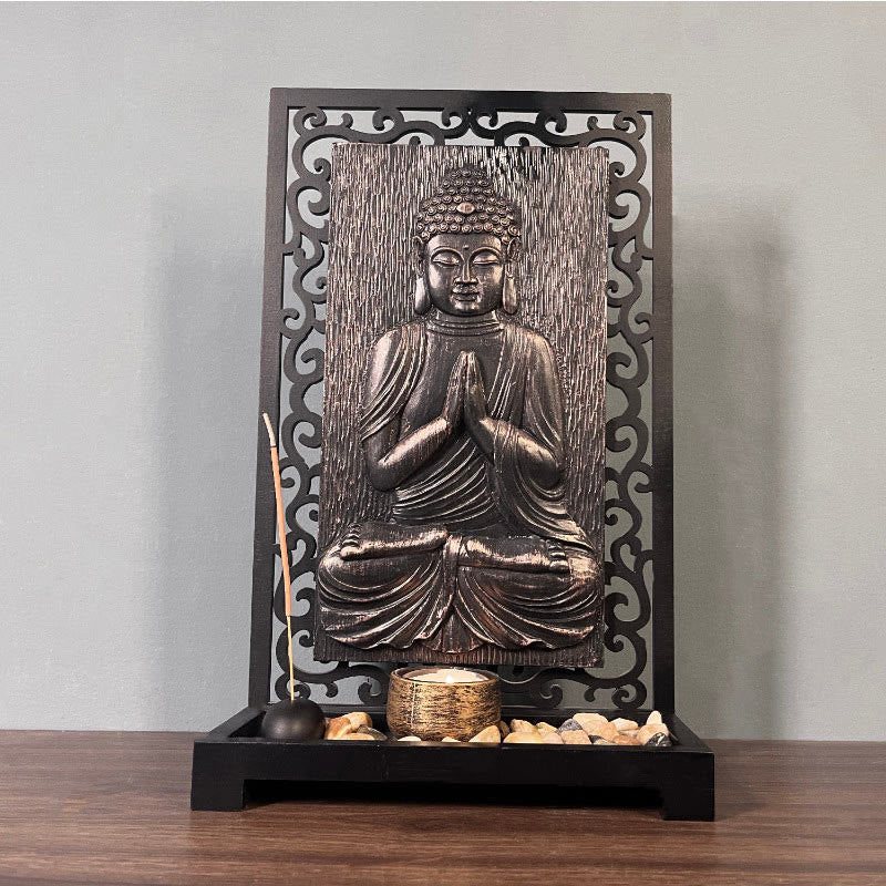 Meditation Buddha Statue Resin Home Decor 23cm