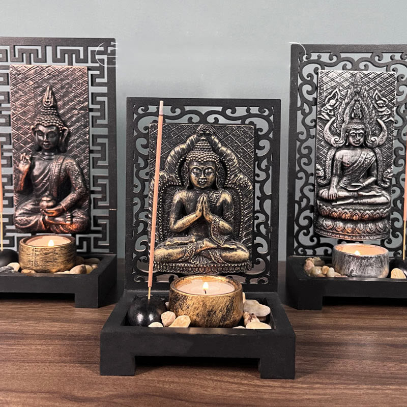 Meditation Buddha Statue Resin Home Decor 23cm