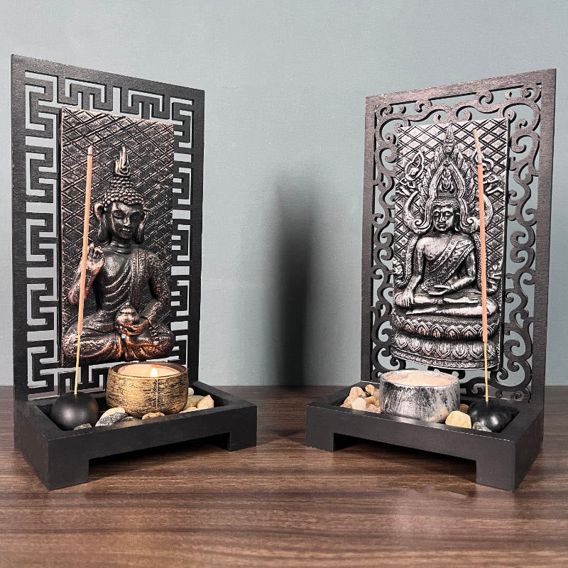 Meditation Buddha Statue Resin Home Decor 23cm