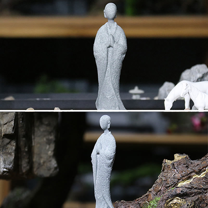 Meditation Buddha Statue in Sandstone for Serenity & Peace