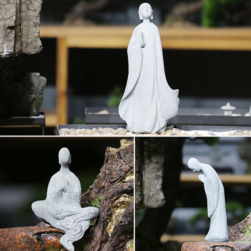 Meditation Buddha Statue in Sandstone for Serenity & Peace