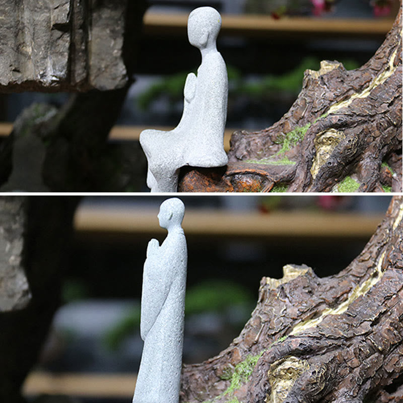 Meditation Buddha Statue in Sandstone for Serenity & Peace