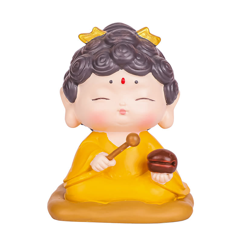 Meditation Lotus Amitabha Buddha Resin Statue Home Decor Ornament
