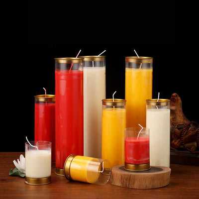 Meditation Prayer Altar Candle in Natural Ghee for Rituals
