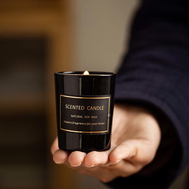 Meditation Scented Soy Wax Candle Blue Bell Pear Freesia