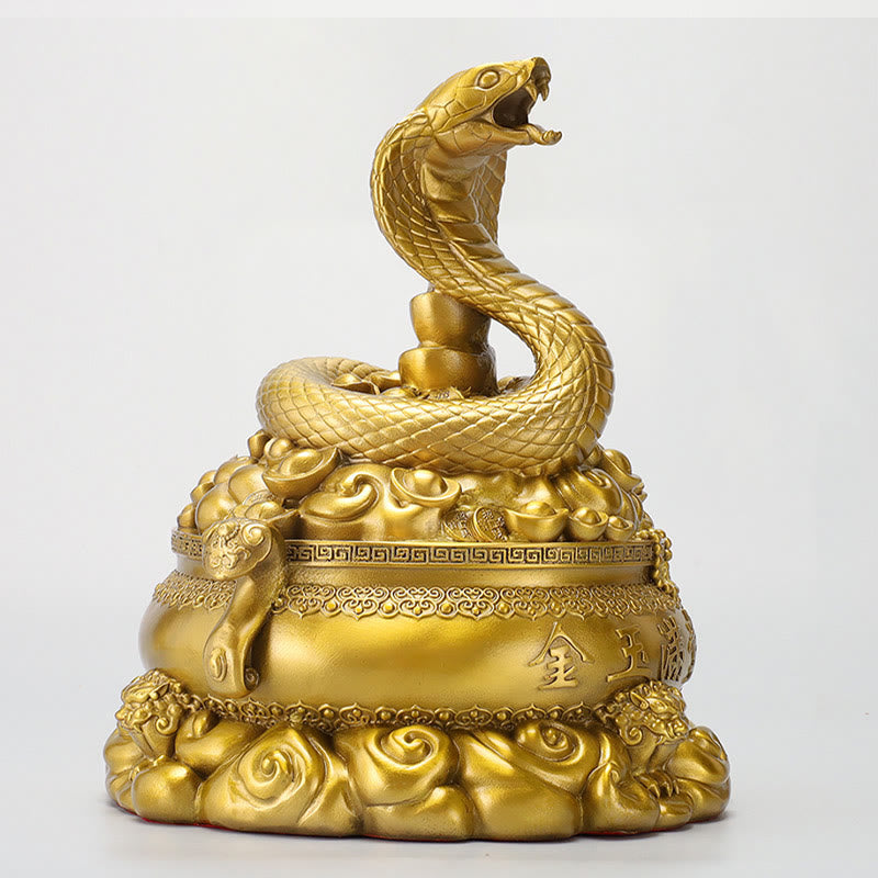 Medium Year of the Snake Copper Coins Brass Decoration