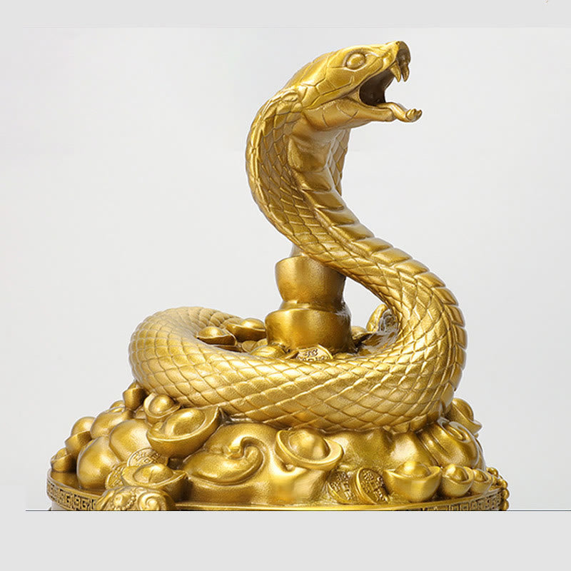 Medium Year of the Snake Copper Coins Brass Decoration