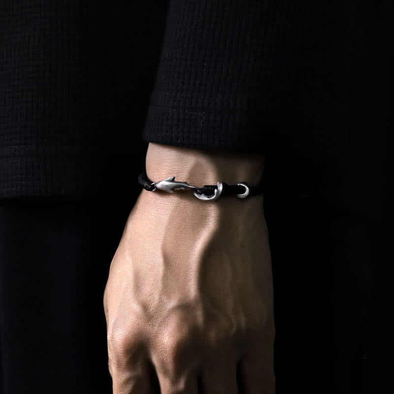 Mens Sterling Silver Protection Bracelet