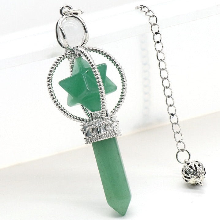 Merkaba Crystal Pendulum for Divination and Dowsing