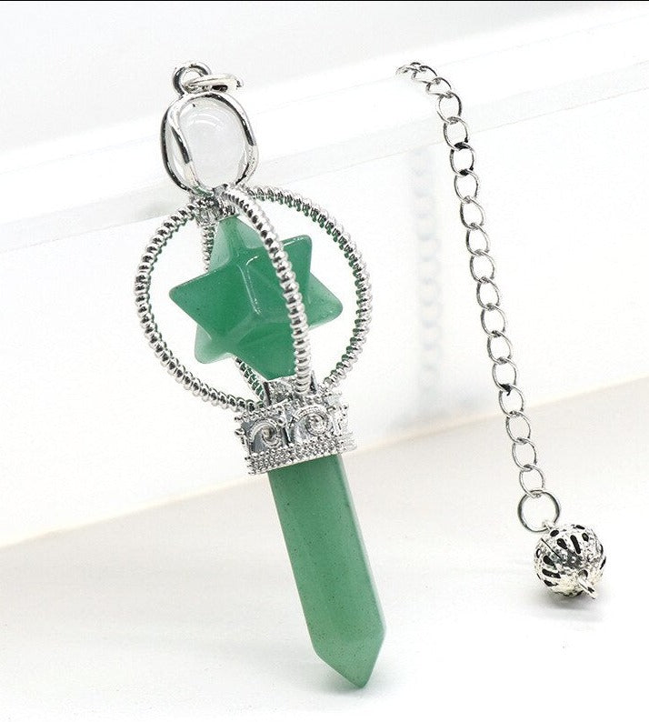Merkaba Crystal Pendulum for Divination and Dowsing