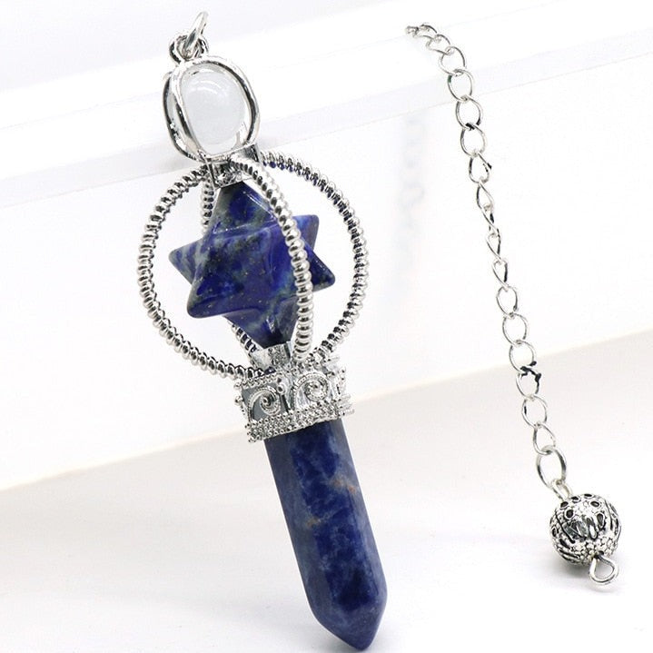 Merkaba Crystal Pendulum for Divination and Dowsing