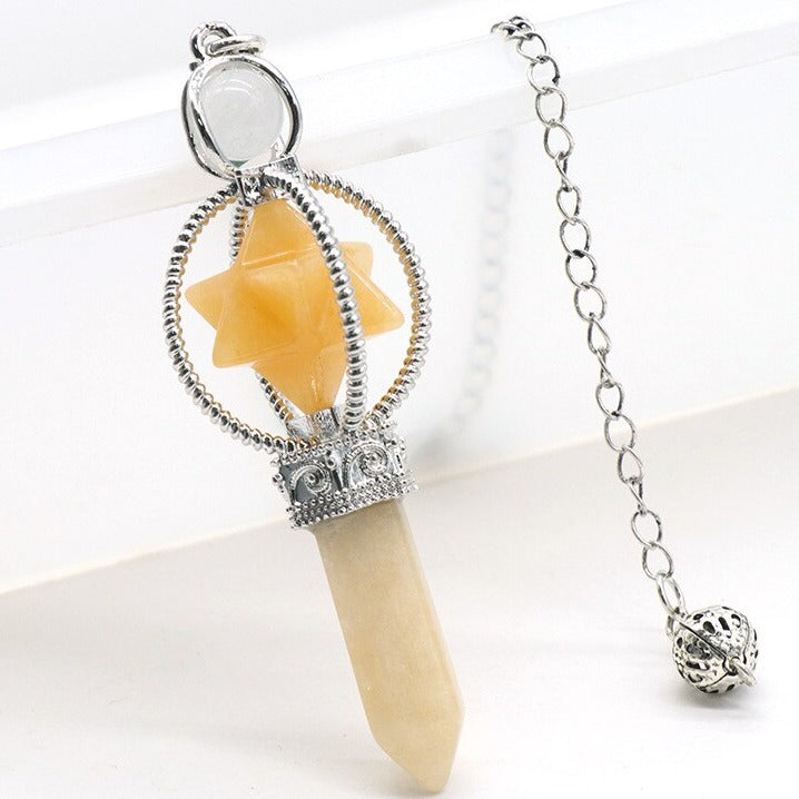 Merkaba Crystal Pendulum for Divination and Dowsing