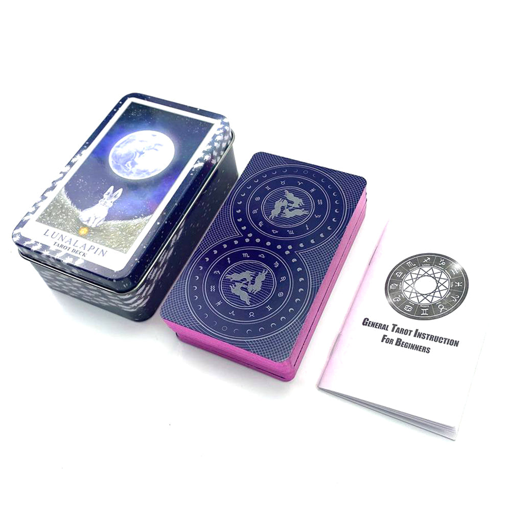 Metal Tarot Box with Crystal Healing Kit 10x6x4cm
