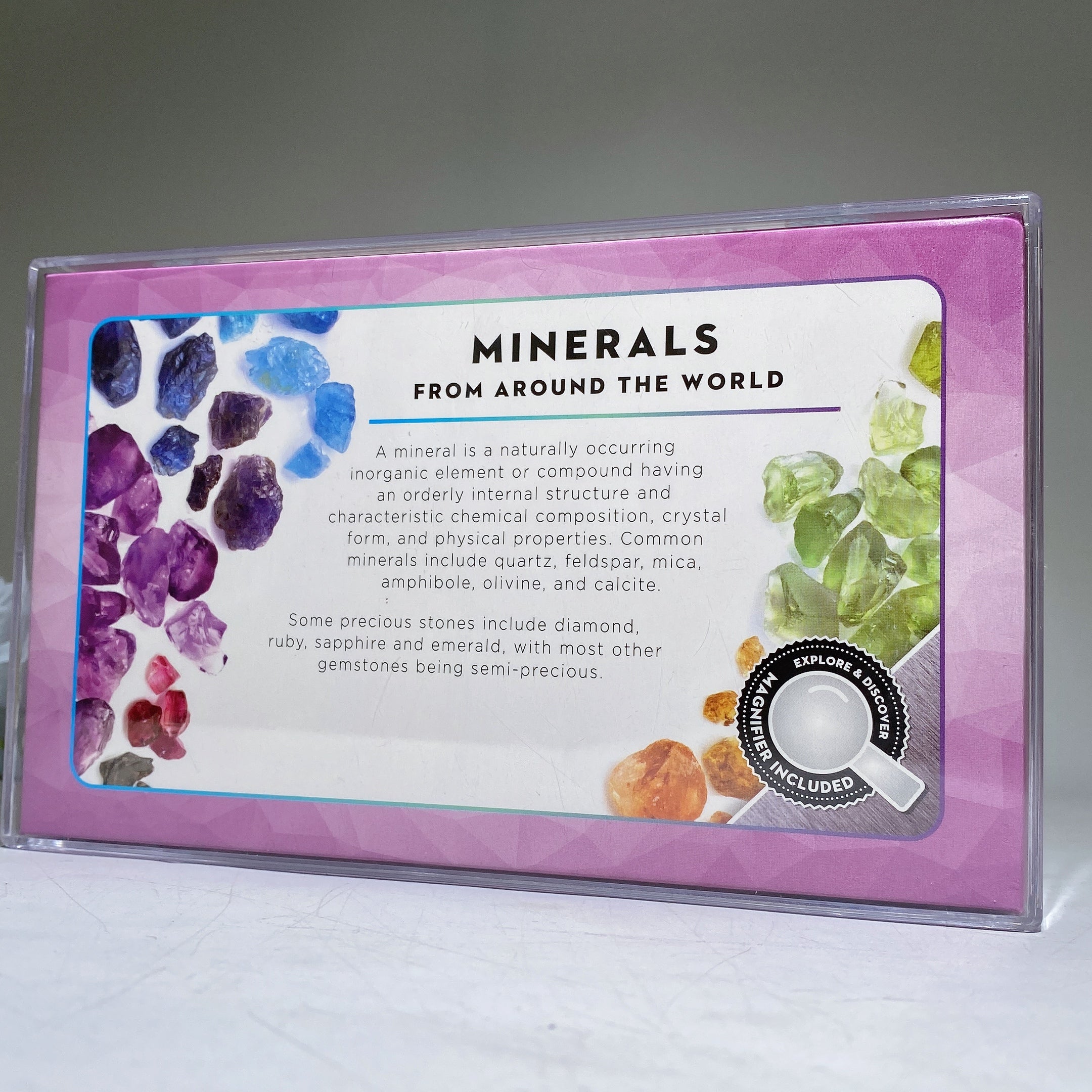 Minerals From Around The World Raw Crystal Healing Set 11x18cm