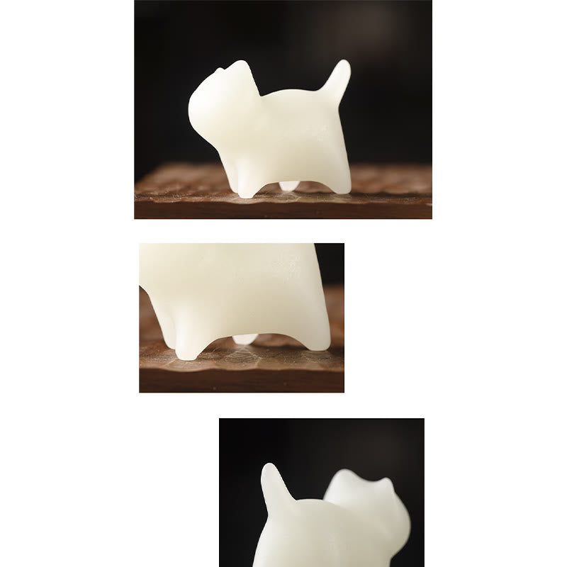 Mini Glowstone Cat Decoration - Luminous Lucky Zen Decor