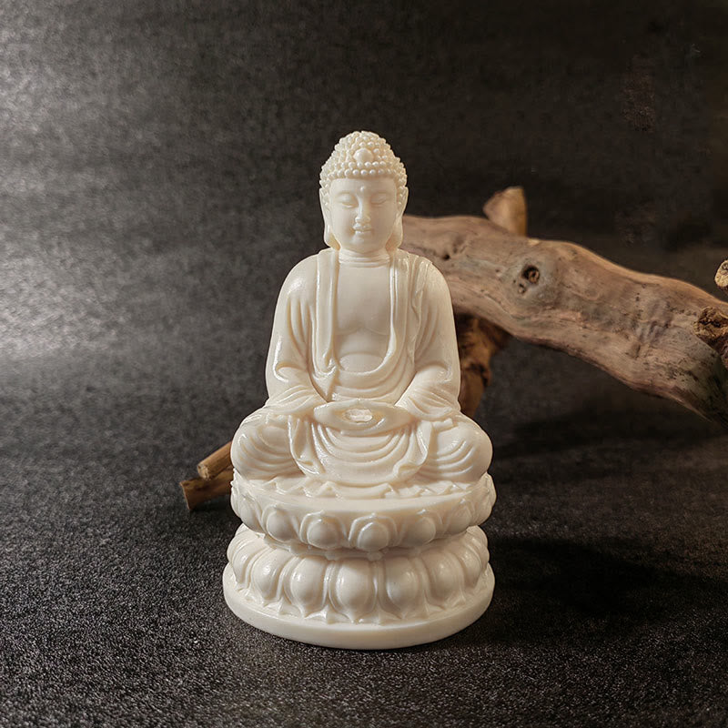 Mini Ivory Fruit Buddha Statue Collection | Serenity Decor
